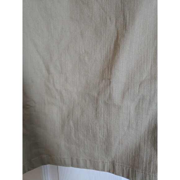 Christopher & Banks Khaki Beige Cotton Maxi Skirt Stretch Long Modest Women Sz 8 - Picture 5 of 10